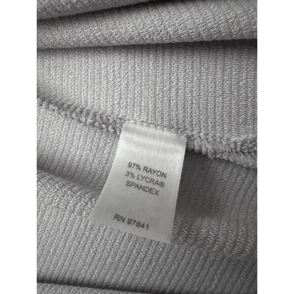 J.Jill Wearever Collection Long Line Cardigan Dove Gray Stretch Classic Size L - Picture 8 of 8